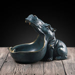 Load image into Gallery viewer, HIPPOPOTAMUS SCULPTURE CONTAINER
